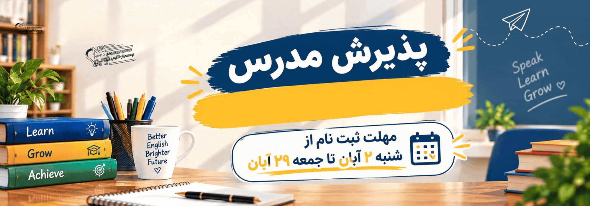 موسسه زبان نوید آزمون پذیرش مدرس